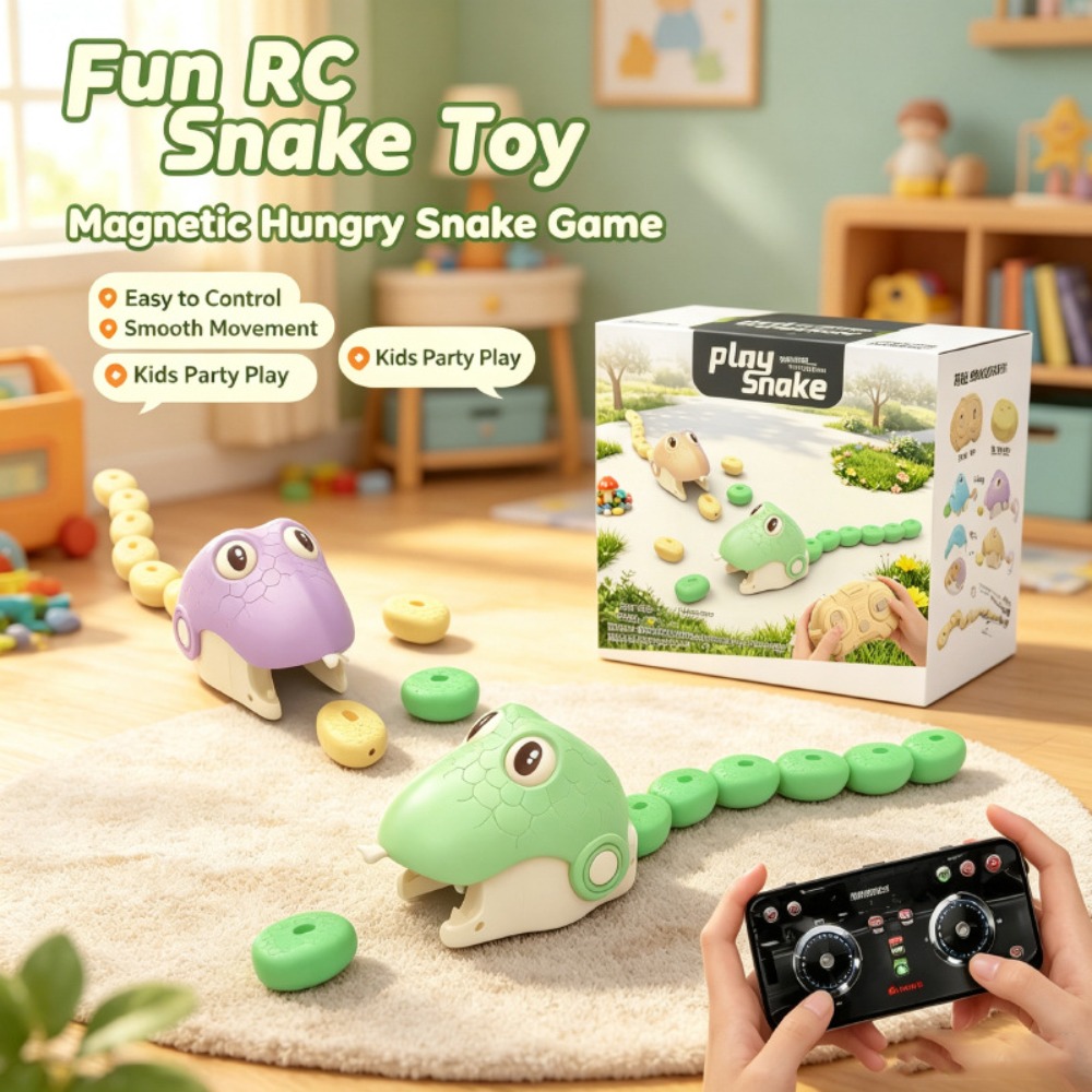 Educational Toys - 리모컨으로 조종하는 욕심 많은 뱀 자석