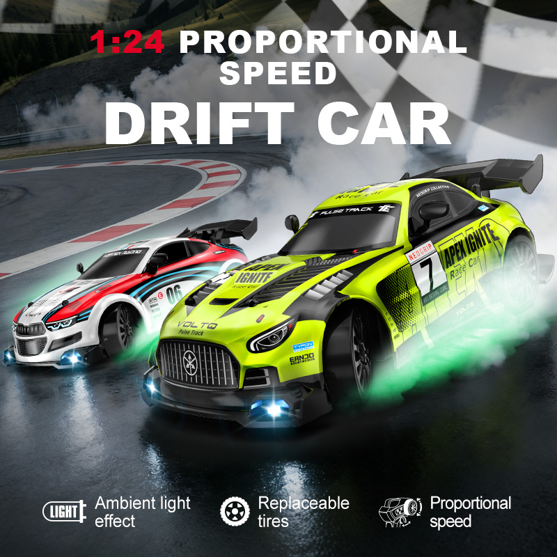 Rc Drift Car 1 24 Scale 4Wd - 1/24 스케일 4륜구동 RC 드리프트 자동차,