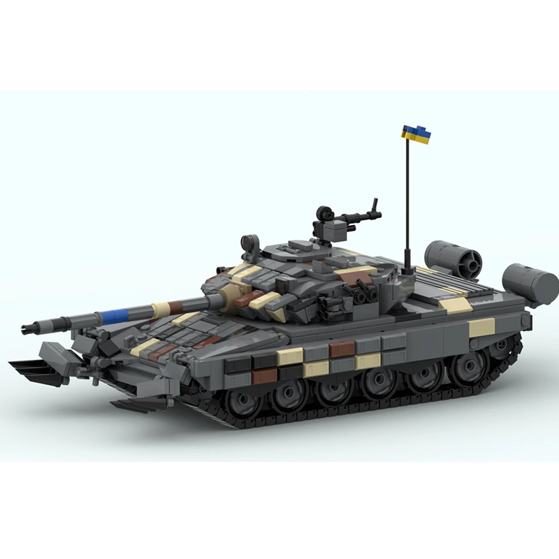 Lego Compatible Military Tank - T-72AV 주력전차 블록, 군용 장갑차 모델,