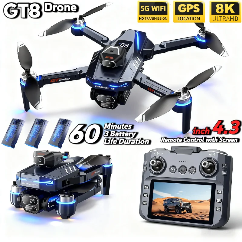 Fpv Brushless Rc Drone 4K - 핫 세일 LSRC GT8 드론 4K