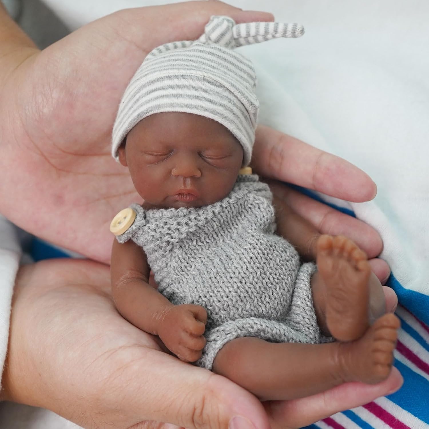 Reborn Baby Doll Silicone Realistic - 다시 태어난 아기 인형 7 인치