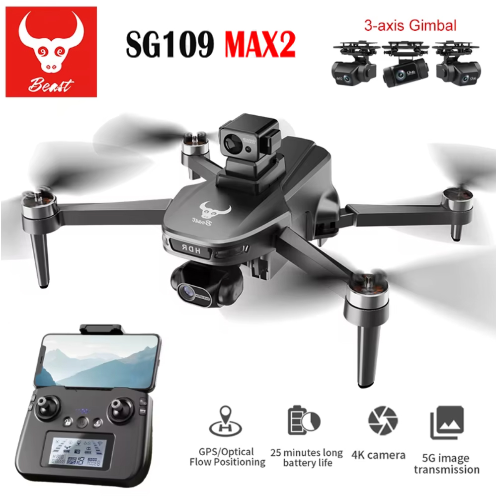 Fpv Brushless Rc Drone 4K - SG109 MAX2 전문 FPV 8K 카메라