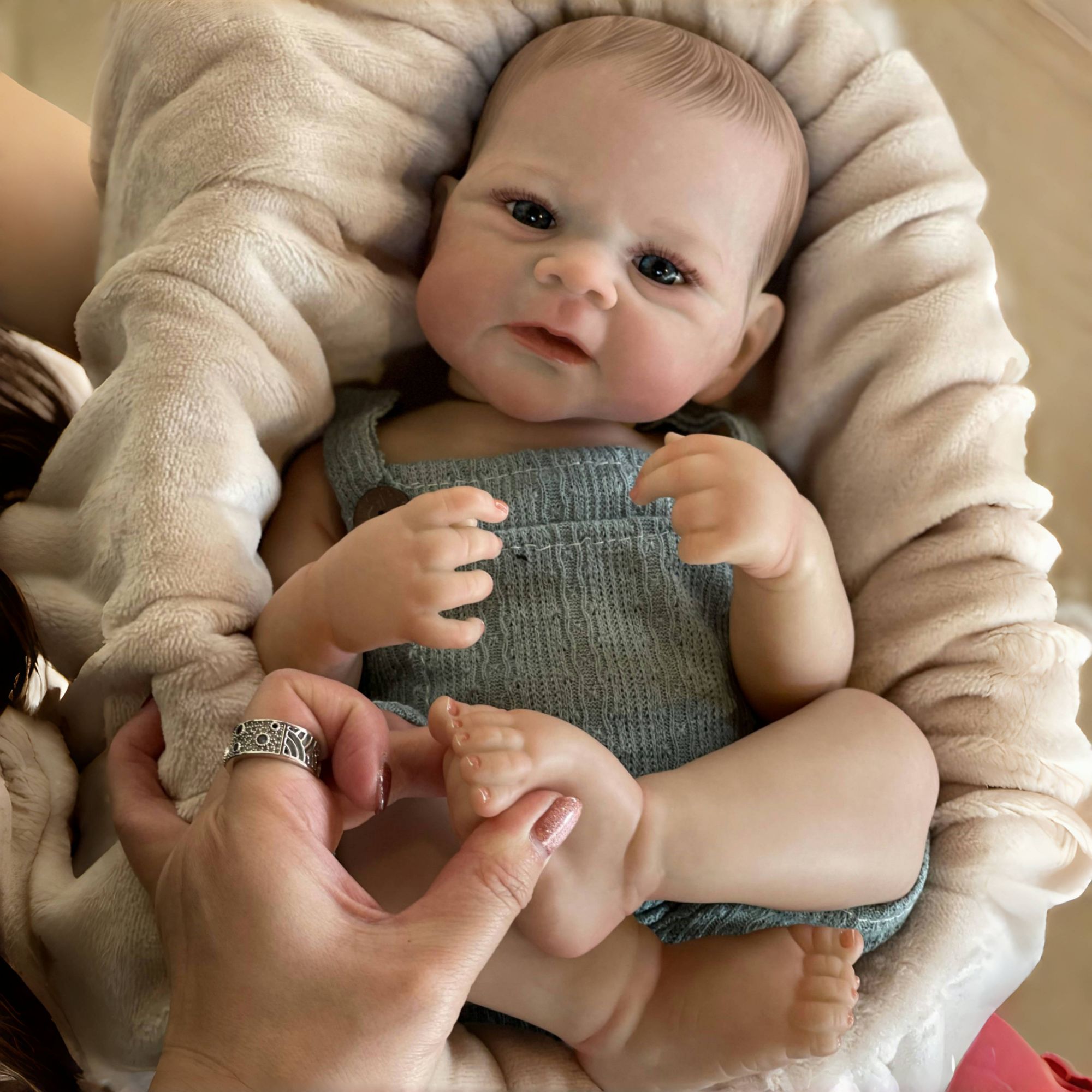 Reborn Baby Doll Silicone Realistic - OtardDolls 19인치 엘리야 보이 전신 소프트