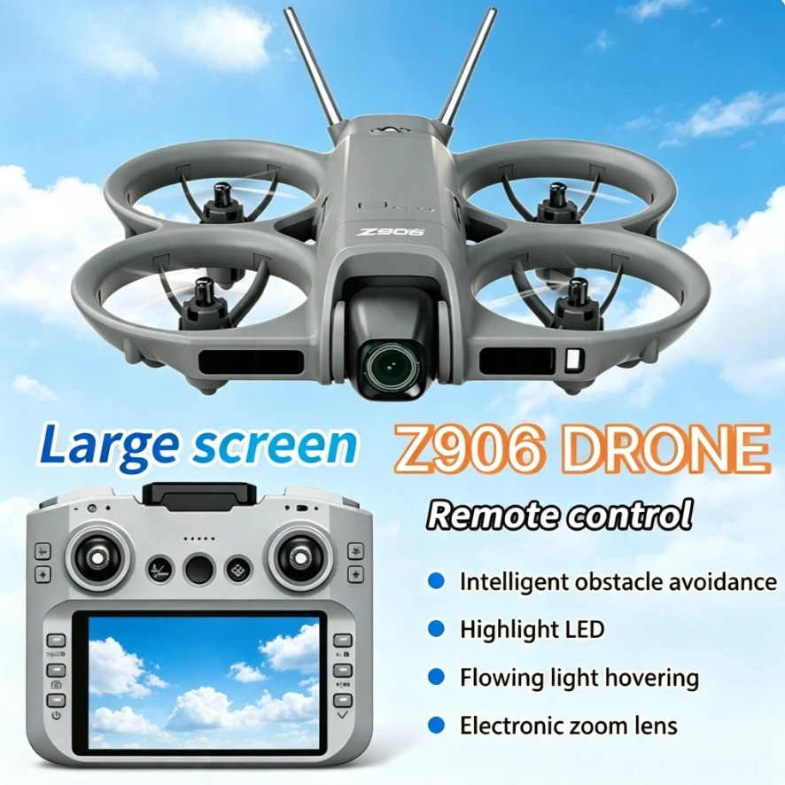 Fpv Brushless Rc Drone 4K - 오리지널 Z906 GPS 접이식 드론 8K