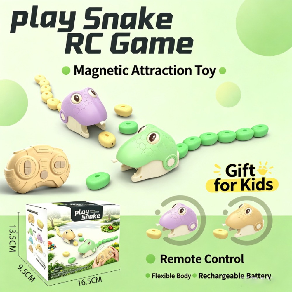 리모컨으로 조종하는 욕심 많은 뱀 자석 흡착 장난감,  - Educational Toys 리뷰 및 가격