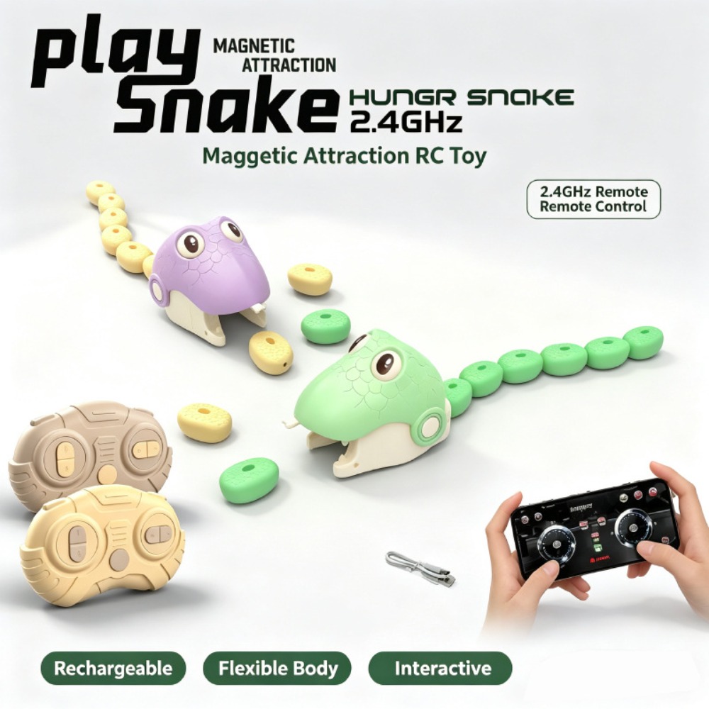 리모컨으로 조종하는 욕심 많은 뱀 자석 흡착 장난감,  - Educational Toys 리뷰 및 가격
