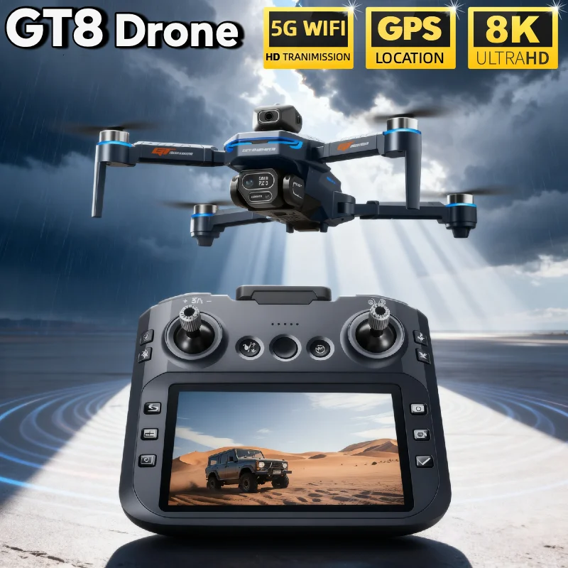 핫 세일 LSRC GT8 드론 4K 프로페셔널 듀얼 카 - Fpv Brushless Rc Drone 4K 리뷰 및 가격