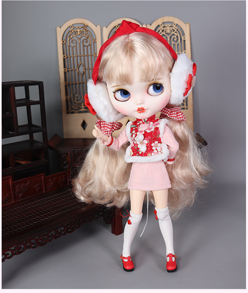1/6 블라이스 인형 BJD 관절 바디 매트 페이스 스 - Bjd Doll 1 6 Full Set With Clothes 리뷰 및 가격