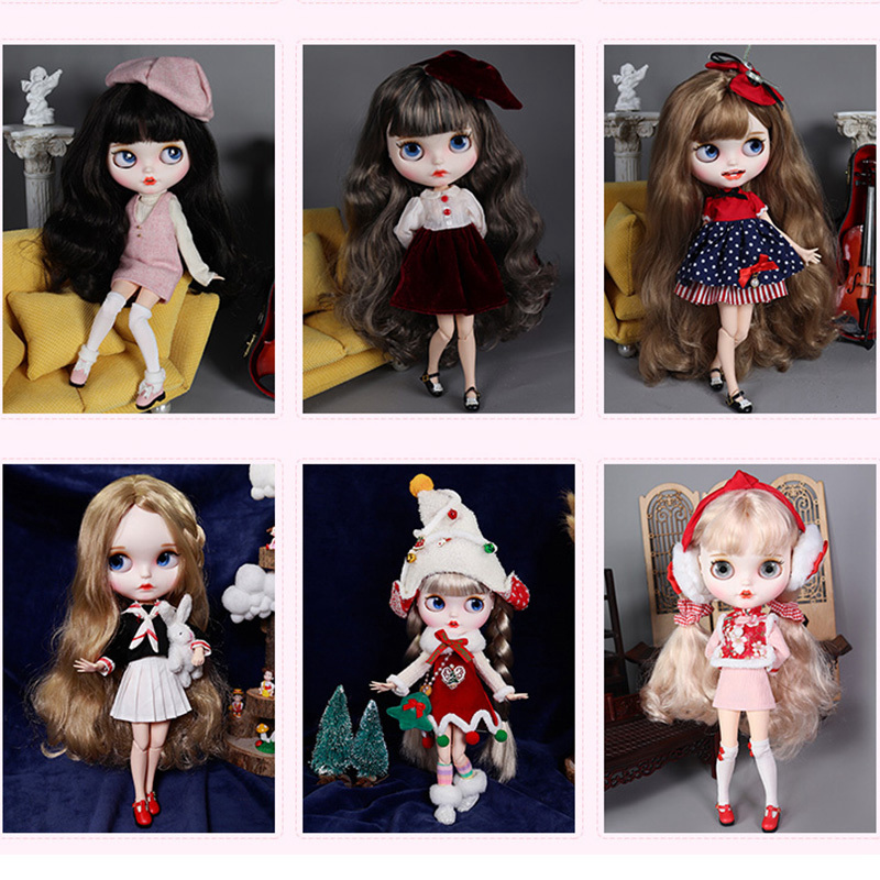 블라이스 인형 1/6 BJD 관절형 바디 무광 얼굴 스 - Bjd Doll 1 6 Full Set With Clothes 리뷰 및 가격