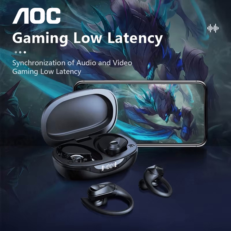 초이스 AOC 스포츠 헤드셋 무선 블루투스 6.0 이어 - Video Games 리뷰 및 가격