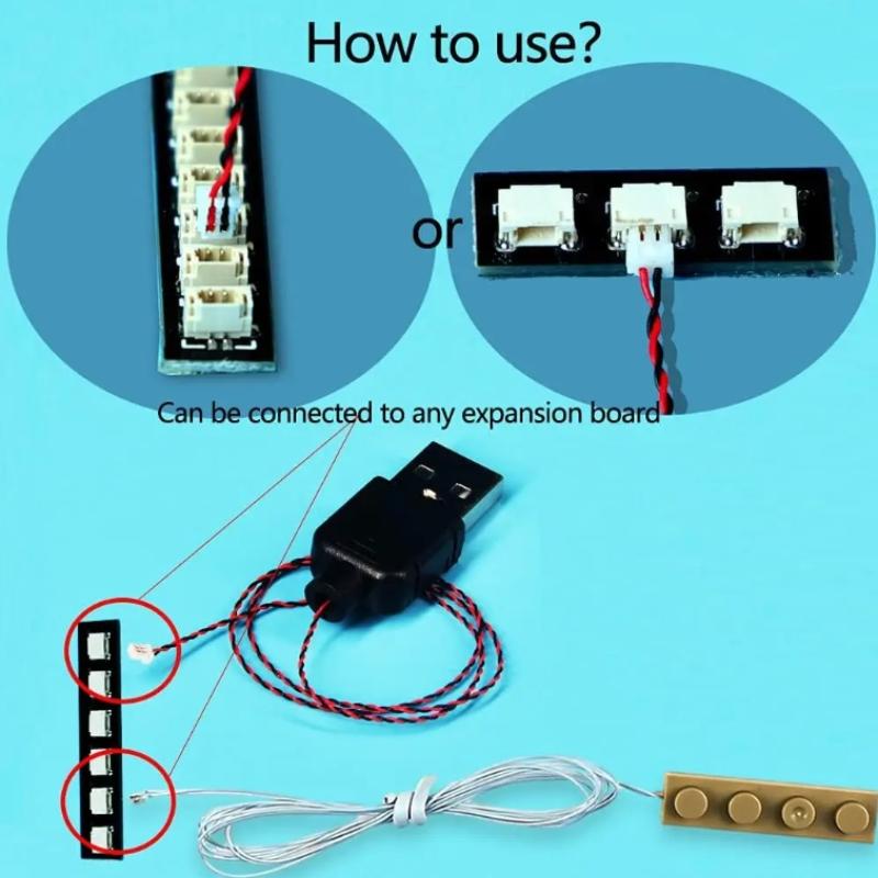 DIY 50cm USB 전원 케이블 빌딩 블록 조명과  - Building Blocks 리뷰 및 가격