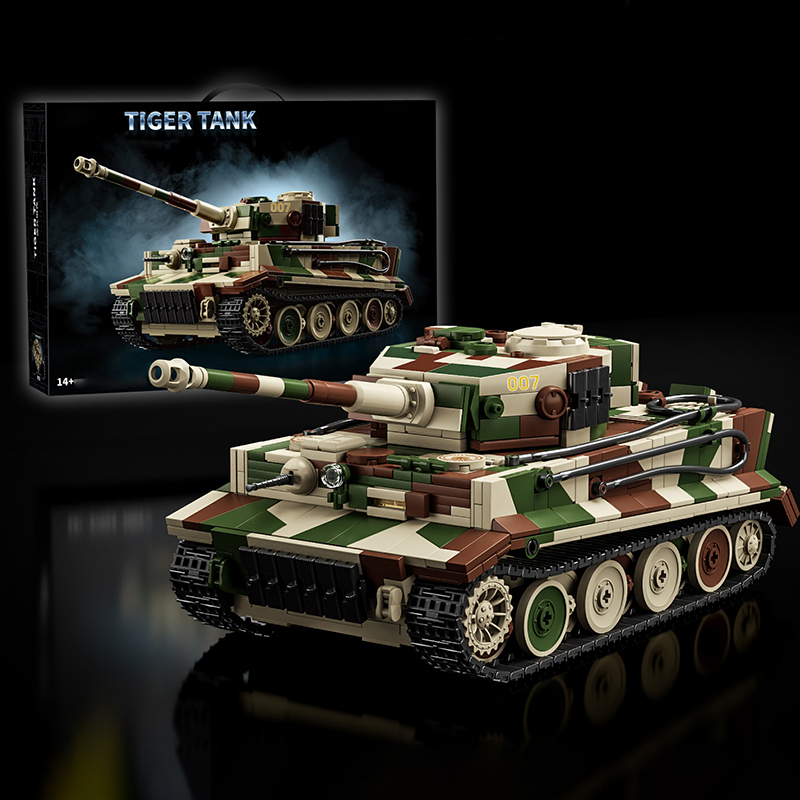 1:28 독일 타이거 탱크 빌딩 블록 세트, DIY 군 - Lego Compatible Military Tank 리뷰 및 가격