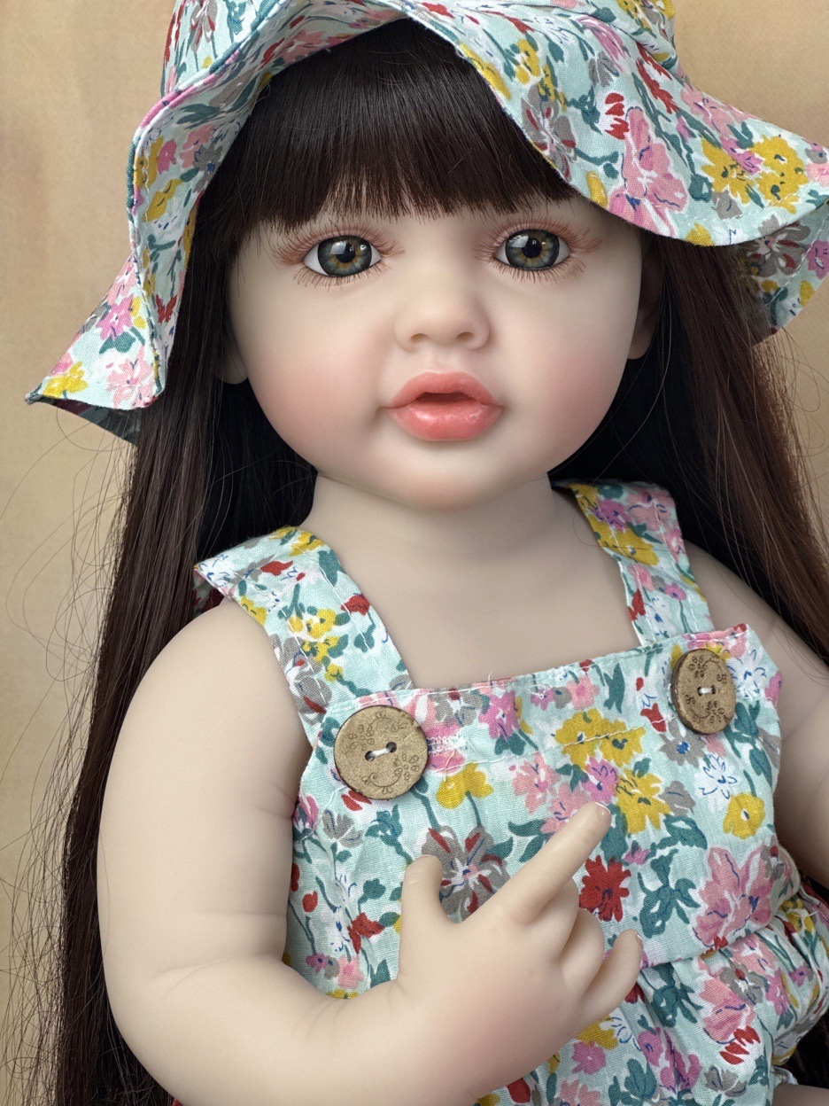 22 인치 귀여워 전신 실리콘 비닐 비비 다시 태어난  - Reborn Baby Doll Silicone Realistic 리뷰 및 가격