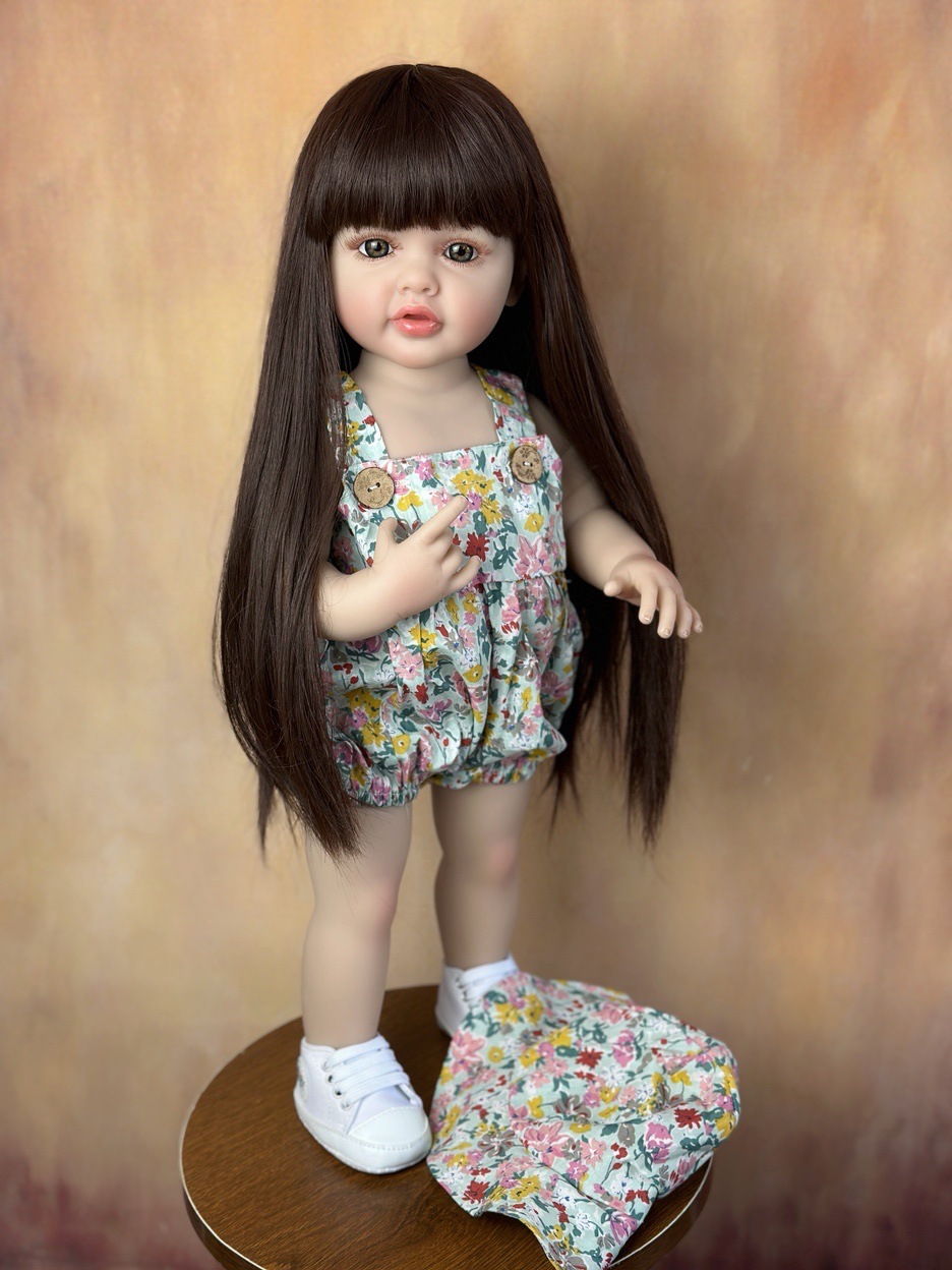 22 인치 귀여워 전신 실리콘 비닐 비비 다시 태어난  - Reborn Baby Doll Silicone Realistic 리뷰 및 가격