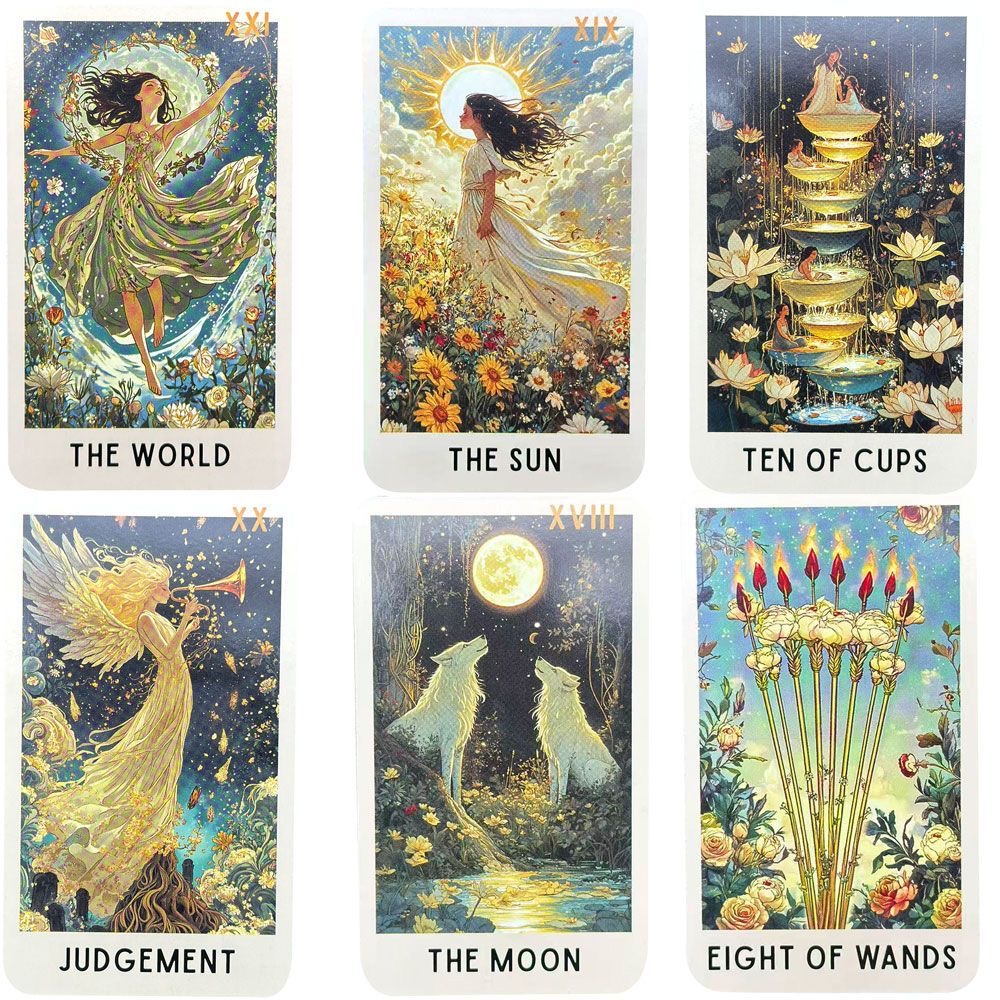 78장의 신비로운 블룸 타로 카드, 완전한 오라클 덱, - Tarot Cards Deck With Guidebook 리뷰 및 가격