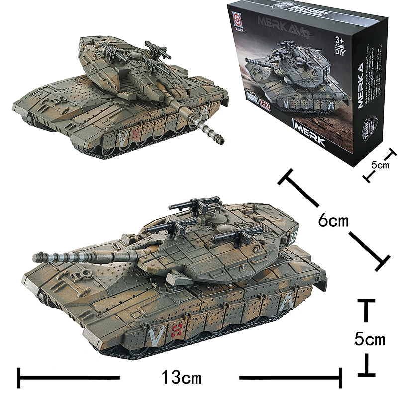 1/72 이스라엘 메르카바 주요 전투 탱크 모델 크리  - Lego Compatible Military Tank 리뷰 및 가격