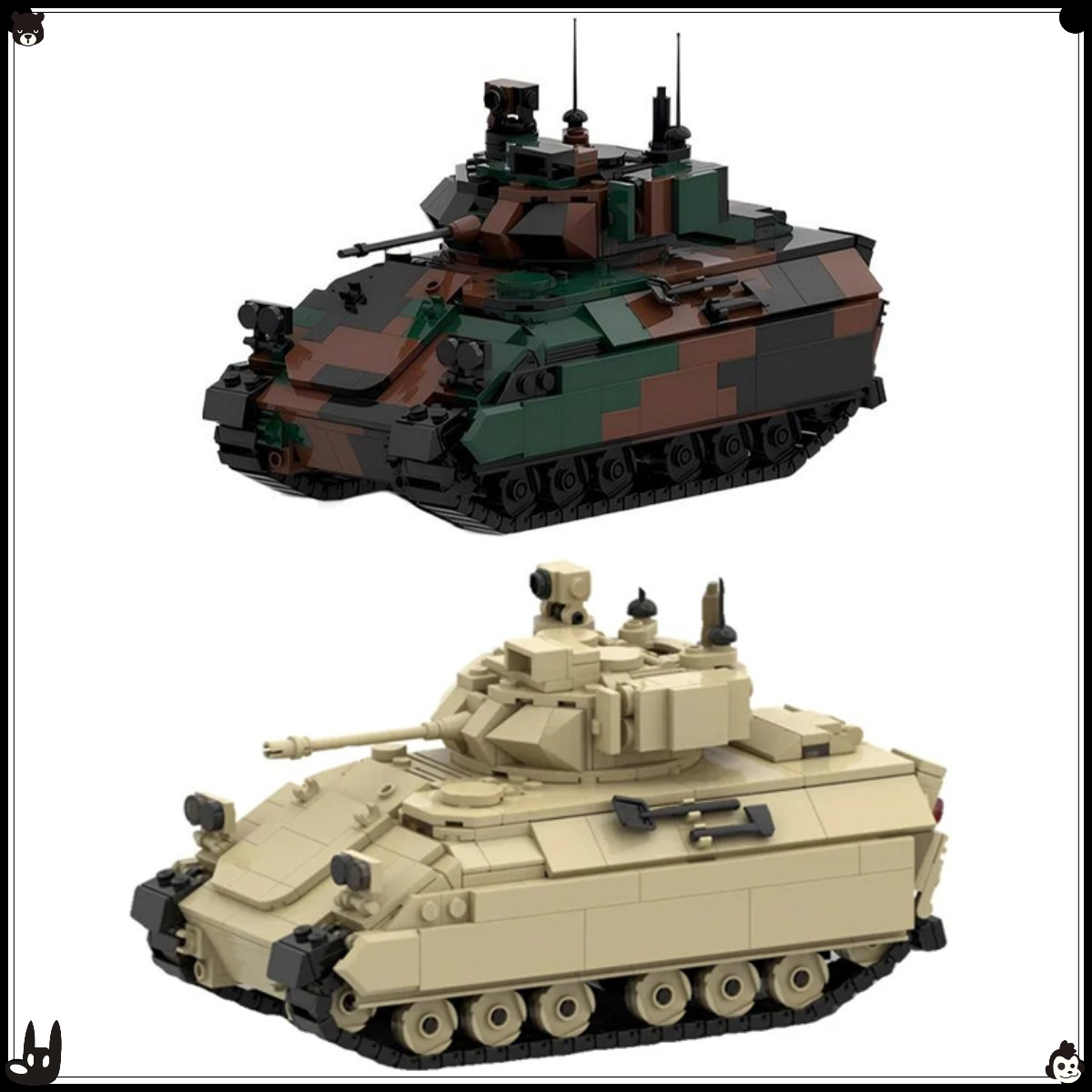 MOC 군사 시리즈 궤도형 장갑 정찰 차량 블록 세트  - Lego Compatible Military Tank 리뷰 및 가격