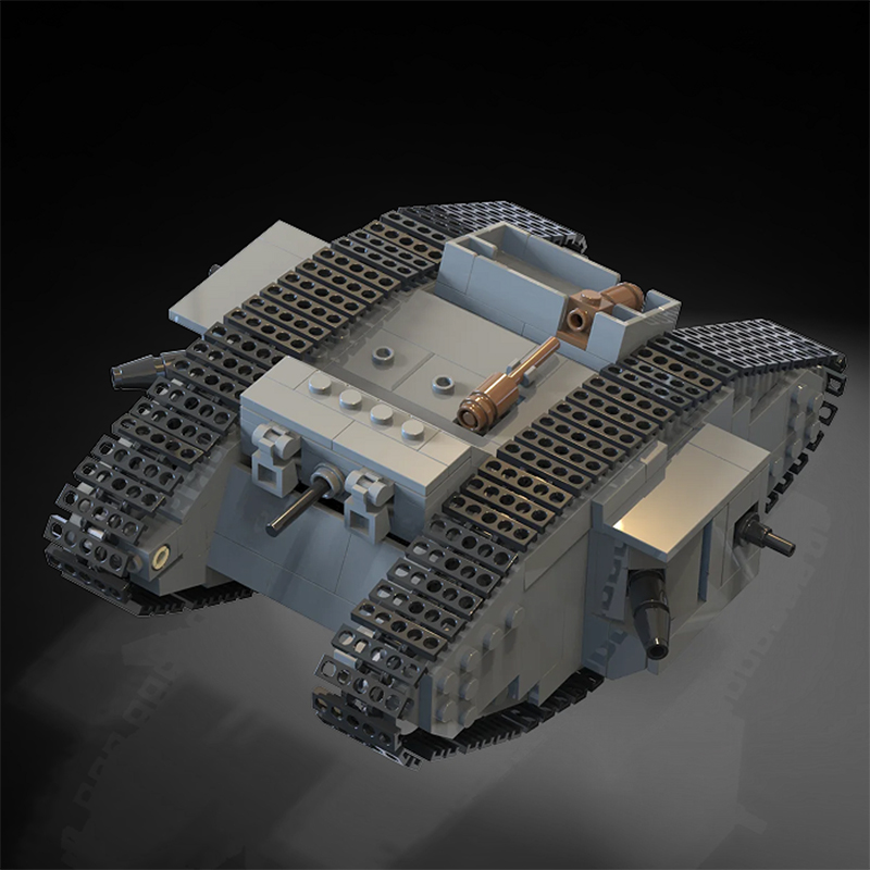 MOC WW1 독일 군사 A7V 전투 탱크 빌딩 블록  - Lego Compatible Military Tank 리뷰 및 가격